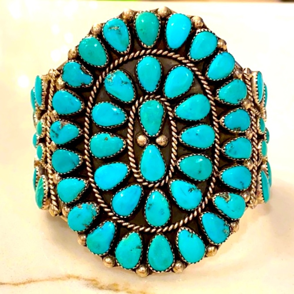💛 SOLD 💛Old Pawn Turquoise Cuff Bracelet